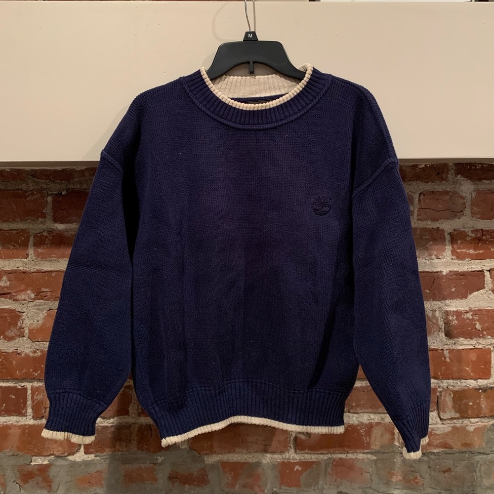 Dark Blue Timberland Weathergear Sweater | Mens Size medium